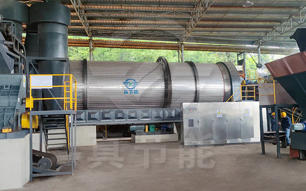 棕櫚粕烘干機運行現場 棕櫚粕烘干機運行現場